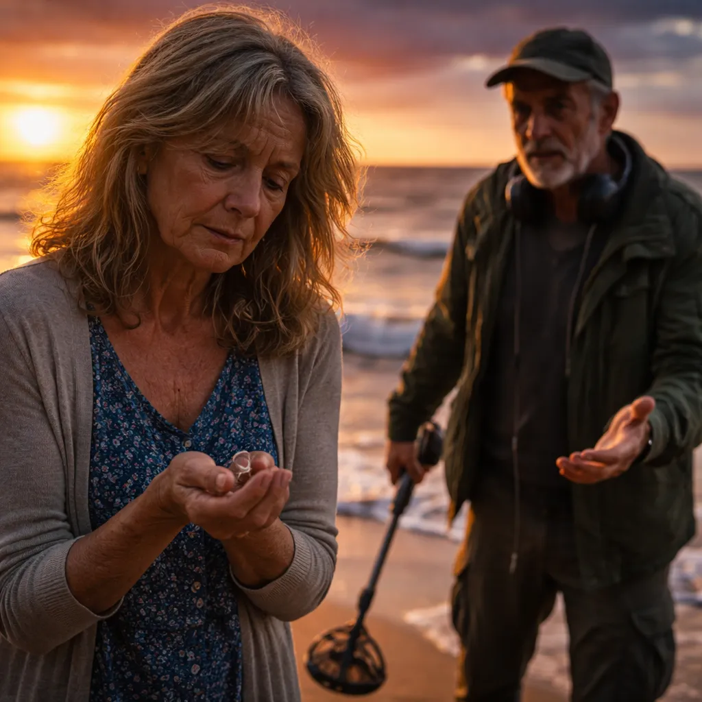 After a metal detectorist found my late husband's wedding ring where we scattered his ashes, he demanded payment for its return.