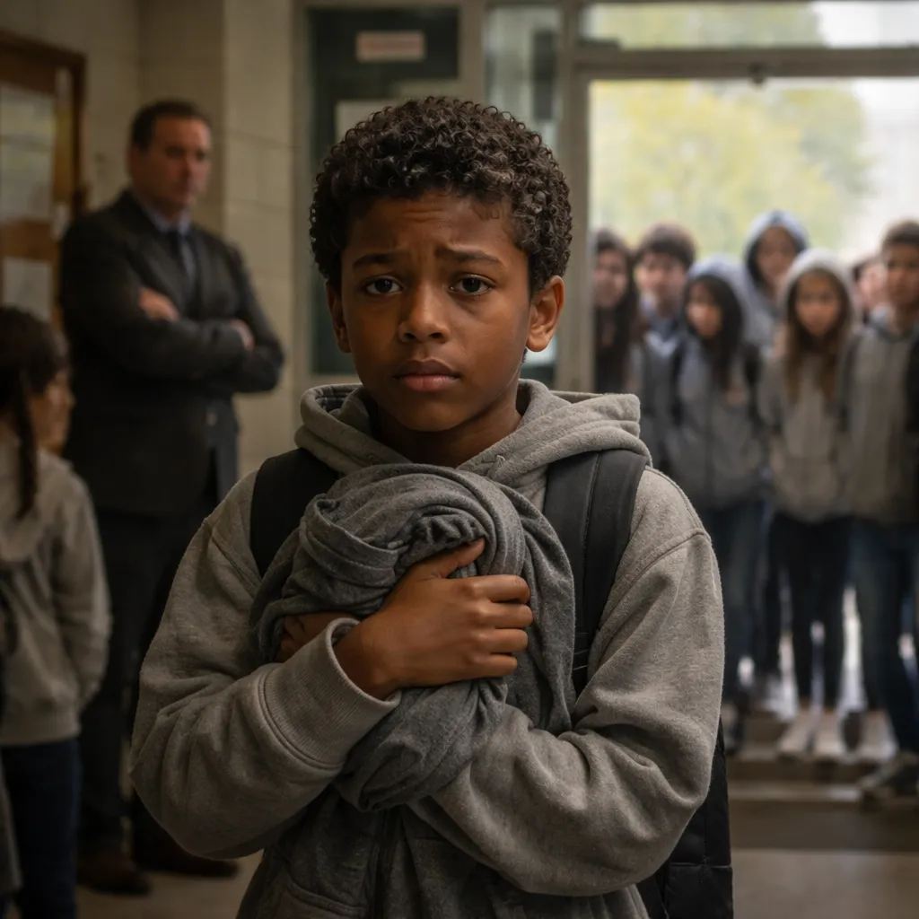 A New Dress Code Forced My Son to Remove His Late Father's Hoodie at School