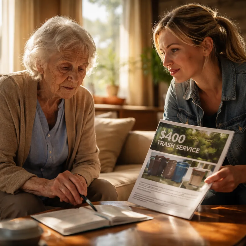 My 83-Year-Old Mother’s Neighbor Charged Her $400 a Month for Trash Service: Is It Fair?